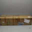 7 FT Artificial Skinny Christmas Tree,Unlit Blue Spruce Slim Pencil Xmas Tree with 1552 PE&PVC Mixed Branch Tips,Hinged Pine Tree with Metal Stand for Home Office Dcor