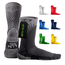 LUX Sports Thin Grip Socks for Cleat Sports - Moisture-Wicking Anti Slip Socks for Men & Women - Soccer, Football, Baseball