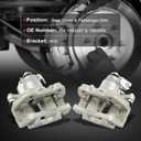 CCiyu Rear Left & Right Disc Brake Calipers Assembly 18B5467 18B5466