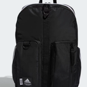 adidas Iconic 3 Stripe Backpack, Black/White, One Size