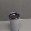 20 oz Tumbler Stainless Steel Tumblers Bulk with Lid Double Wall Insulated Coffee Tumbler Cups for Hot & Cold Drinks Powder Coated Travel Coffee Tumbler Mug Metal (White, 6 pack)