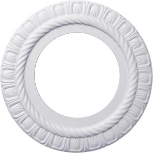 Ekena Millwork CM10CL Claremont Ceiling Medallion, 10 5/8"OD x 5 3/4"ID x 1/2"P, Factory Primed