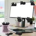 Harloon 12sets/36pcs Black Cat Sticky Notes Black Cat Lover Christmas Gifts Include 12 Sticky Notes(360 Sheets) 12 Pen 12 Organza Bag Adhesive Memo Pad Xmas Stocking Stuffer Coworker Office Supplies