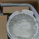 Cuisinluv 15-Piece Ceramic Nonstick Pots and Pans Set – Kitchen Cookware with Detachable Handle, RV Camping Cookware Set – Oven & Dishwasher Safe, PFOA-Free – Cream White