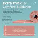 Retrospec Solana Yoga Mat Thick 1/2in Non-Slip Workout Mat with Nylon Strap - 72x24in Exercise Mat for Pilates, Stretching & Fitness - BPA Free, Easy Clean
