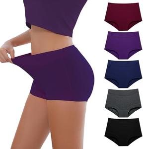 Migbean Women's Cotton Boxer Briefs Underwear Boy Shorts Underwear Lightweight High Waist Panties 5 Pack Multicolor large Migbean Women's Cotton Boxer Briefs Underwear Boy Shorts Underwear Lightweight High Waist Panties 5 Pack Multicolor large