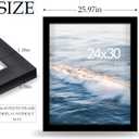 24x30 Poster Frame, Black 24 x 30 Frame for Horizontal or Vertical Wall Mounting, 1 Pack
