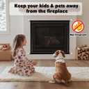 Fireplace Screen Safe Mesh Gate: Child Proof Barrier Guard Living Room Fire Place Cover for Toddler Baby and Pets(30"x38")