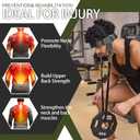 GurZinn Neck Harness Trainer - Adjustable 40" (100cm) Heavy Duty Rope & Neoprene Padding | Improve Neck Strength & Reduce Neck Pain | Gym & Home Use