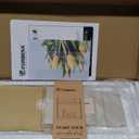 Forbena 2 Tier Bathroom Counter Organizer, White and Grey Coffee Bar Organizer for Countertop, Wood Shelf Tray for Vanity Makeup Storage, Small Kitchen Sink Top Organizers for Coffee Bar Station