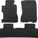 Car Floor Mats Custom Fit for Honda Civic Coupe & Sedan 2006-2011 Black Rubber All Weather Protection Auto Floor Liners Heavy Duty Odorless