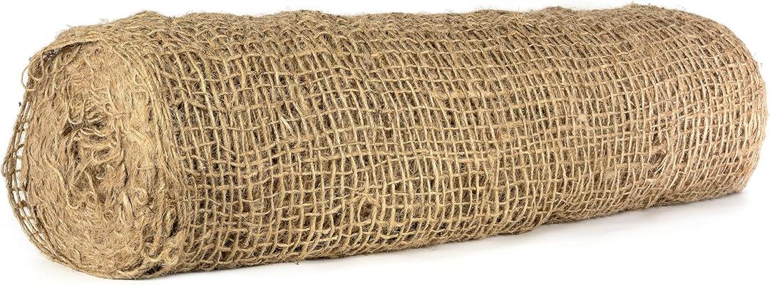 Erosion Control 48" Wide Jute Netting - 225' Long Soil Saver Mesh Blanket - 900 sq. ft. Coverage Tree Wrap Protector - Soil Retention, Planting Jute Soil Saver - Plant Bandage for Garden Care