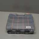 Mayouko Double Side Tools Organizer, Customizable Removable Plastic Dividers, Hardware Box Storage, Excellent for Screws,Nuts,Small Parts, 34Compartment, Black/Orange,12.6"L x 10.6"W x 3.2"H