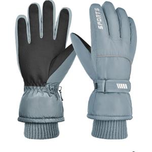 Unisex Waterproof Winter Gloves Touchscreen,Windproof Thermal Ski Gloves for Men Women, Warm for Snowboarding, Hiking, Running,Outdoor Activities, Pack Of 3 XL