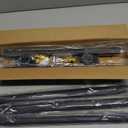 Closet Rod, 30 to 92 inch Adjustable Closet Rods for Hanging Clothes, Heavy Duty Closet Hanging Rod, Black Closet Hanger Poles, Metal Closet Hanging Bar for Wardrobes Laundry, Drilling Installation