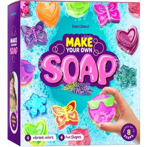 Dan&Darci Soap Making Kit for Kids - Crafts Science Toys - Birthday Gifts for Girls and Boys Age 6-12 Years Girl DIY Kits - Best Educational Craft Activity Gift for 6-12 Year Old Kid