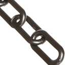 Mr. Chain Plastic Barrier Chain, Black, 2-Inch Link Diameter, 50-Foot Length (50003-50)