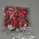 GAMUDA Small Dog Harness Collar and Leash Set, Step in No Chock No Pull Soft Mesh Adjustable Dog Vest Harnesses Plaid Reflective for Dogs Puppy Cats Kitten Rabbit (Red, XS)