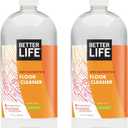 Better Life Floor Cleaner - Liquid Multipurpose Cleaner for Wood, Tile, Laminate, Vinyl, Bamboo - Hardwood Floor Cleaner for Mopping - Citrus Mint, 32 Fl Oz (Pack of 2)