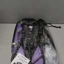 Zenoplige Mask Fins Snorkel Set, Snorkeling Gear for Adults, Panoramic View Snorkel Mask Anti-Fog, Adjustable Dive Flippers, Dry Top Snorkel and Travel Bag, Scuba Gear for Swimming Snorkeling Diving (Small-Medium, Transparent Purple)