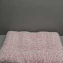 KSIIA Washable Dog Bed Deluxe Plush Dog Crate Beds Comfy Kennel Pad Anti-Slip Pet Sleeping Mat for Large, Jumbo, Medium, Small Dogs Breeds, 23" x 18", Pink