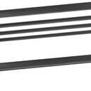 VOSAREA 1set Wall Mounted Towel Rack with Shelf Aluminum Bathroom Towel Holder Clothes and Toiletries Sturdy Chic Versatile Storage