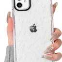 NITITOP Compatible for iPhone 11 Case Cute Flower Floral Clear for Women Girl Ultra Slim Crystal Shockproof Soft TPU Anti-Yellow Protective Phone Cover - White