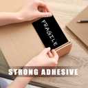 3 x 5 Inch 250Pcs Rectangle Color Coding Stickers,Strong Adhesion Easy to Write Label for Moving,Box Organization,Inventory,Business,Black