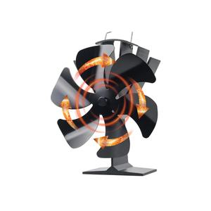 Tomersun Wood Stove Fan Heat Powered Stove Heater Fan Fireplace Fan for/Pellet/Wood Burner/Fireplace