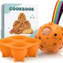 2 x Dog Toys, Orange Scented Interactive Dog Chew Toys, Reduces Anxiety, Easy to Clean, Treat Dispensing, Outdoor Use, Adult Dogs, Large Breed, Natural Rubber, 1 Count