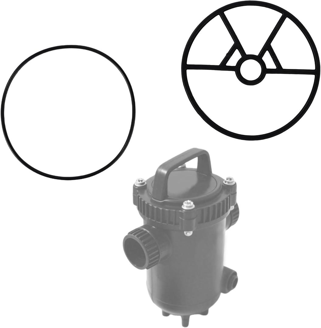 3 x 2pcs Pool Filter Spider Gasket Kit Compatible with Hayward Vari-Flo SP0714T/SPX0714CA, Include 1pcs Multiport Valve Spider Gasket and 1pcs O-Ring for Pool Filter Parts Replacement(Black)