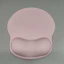 Mouse Pad with Wrist Rest, Ergonomic Mouse Pads for Desk, Office Non-Slip Mousepad with Gel Wrist Support(Light Pink, 10.6''L x 9''W)