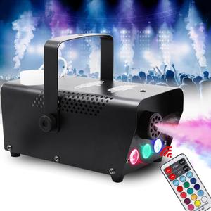 ATDAWN Fog Machine with Lights, Wireless Remote Control, Smoke Machine with 7 Colors Lights for Stage Party Effect, Halloween Wedding Special Event
