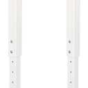 QLLY Adjustable Square Table Leg, 24-40 inch, 60-100cm, Home Office Custom DIY Table Legs, Furniture Leg Set (2, White)