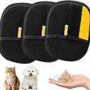 2026 Pet Hair Removal Glove for Cats & Dogs,3pcs Electrostatic Pet Hair Remover,Efficient Grooming Gloves for Pet Hair,Reusable Cat & Dog Hair Remover for Furniture,Couch,Curtain,Carpet