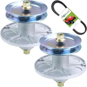 2 Pack 1001046 Spindle Assembly with 92851MA Pulley 37X62MA 1/2x86 Belt Replaces Murray 1001046 Spindle, Murray 492574MA Spindle Assembly, 092574, 090905, 094129MA for Murray 40 Inch Decks