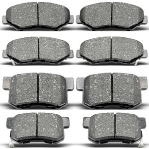 Front & Rear Ceramic Brake Pads Set Compatible with 2013-2015 Acura ILX,2012-2015 Honda Civic