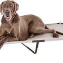 Amazon Basics Cooling Breathable Elevated Pet Bed with Metal Frame for Large Dogs, X-Large (60.1 x 37.1 x 8.9 Inches), Grey, 1 Count