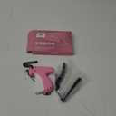 Stitch Gun for Clothes， Handheld Stitch Gun Quick Clothing Fixer，Sewing Kit Includes 1,000 Black Fasteners & 1,000 White Fasteners & 6 Needles，Tagging Gun（Pink）