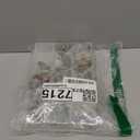 Mardatt 120Pcs Brad Hole Tee Nut with Screws Assortment Kit M6 M8 M10 Carbon Steel T-Nuts Zinc Plated Round Base Female Thread Screw-in Furniture Hardware