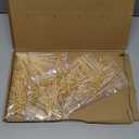 200 Pcs Cocktail Picks, 4.7 Inch Toothpicks for Appetizers, Bamboo Cocktail Sticks Skewers for Drinks, Desserts, Charcuterie, Wedding Party Fancy Toothpicks, Gold Pearl Mini Food Picks Decorative