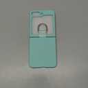 JETech Case for Galaxy Z Flip 7 FE 2025 / Z Flip 6 2024 with Ring, Hard PC Slim Shockproof Anti-Scratch Protective Phone Cover (Mint Green)