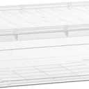Superio Storage Bins with Lids, Clear Plastic Containers for Organizing, Stackable Totes, BPA Free, Odor Free, Organizer Boxes for Home, and Dorm (32 Quart)
