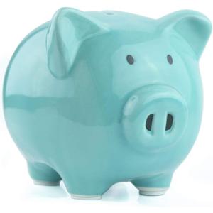 Blue Piggy Banks, Piggy Bank for Girls Boys Kids A New for White Piggy Bank for Boys,Girls,Kids,Adult Coin Bank