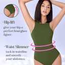 Avidlove Bodysuits for Women Crew Neck Sleeveless Body Suits Snap Closure Double Lined Tank Tops Bodysuit