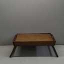 Extra Large Folding Bed Tray Table, 22 x 14 Acacia Wood Breakfast Tray, Food Serving Tray with Legs for Eating in Bed