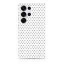 Owncase for Samsung Galaxy S25 Ultra Case Cute Fashion Polka Dot Phone Case for Women Girls Shockproof Slim TPU and Hard PC Protective Cover, White