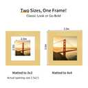 YESKAY 16x24 Picture Frame Gold Set of 3, Display Pictures 12x18 with Mat or 16 x 24 Without Mat, Poster Frames 16x24 Poster Frames for Wall Hanging Horizontal and Vertical