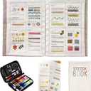 2026 New Embroidery Stitch Book Kit,Beginners Portable All Scenario Stitch Book,Comes with a Complete Toolkit and Instructional Tutorial,Perfect for Beginners and Craft Lovers (1 Set)