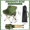 FairySandy 6 Pack Lightweight Camping Chair Compact Folding Chair Collapsible Portable Chair Lawn Beach Camping Chairs with 6 Carry Bag, Supports 330 Lbs, for Travel, Picnic, Festival, Backpacking